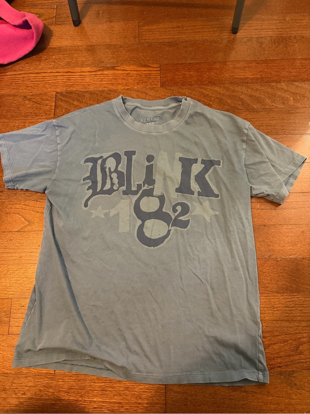 American Eagle Outfitters Faded Blue Blink-182 Graphic Tee